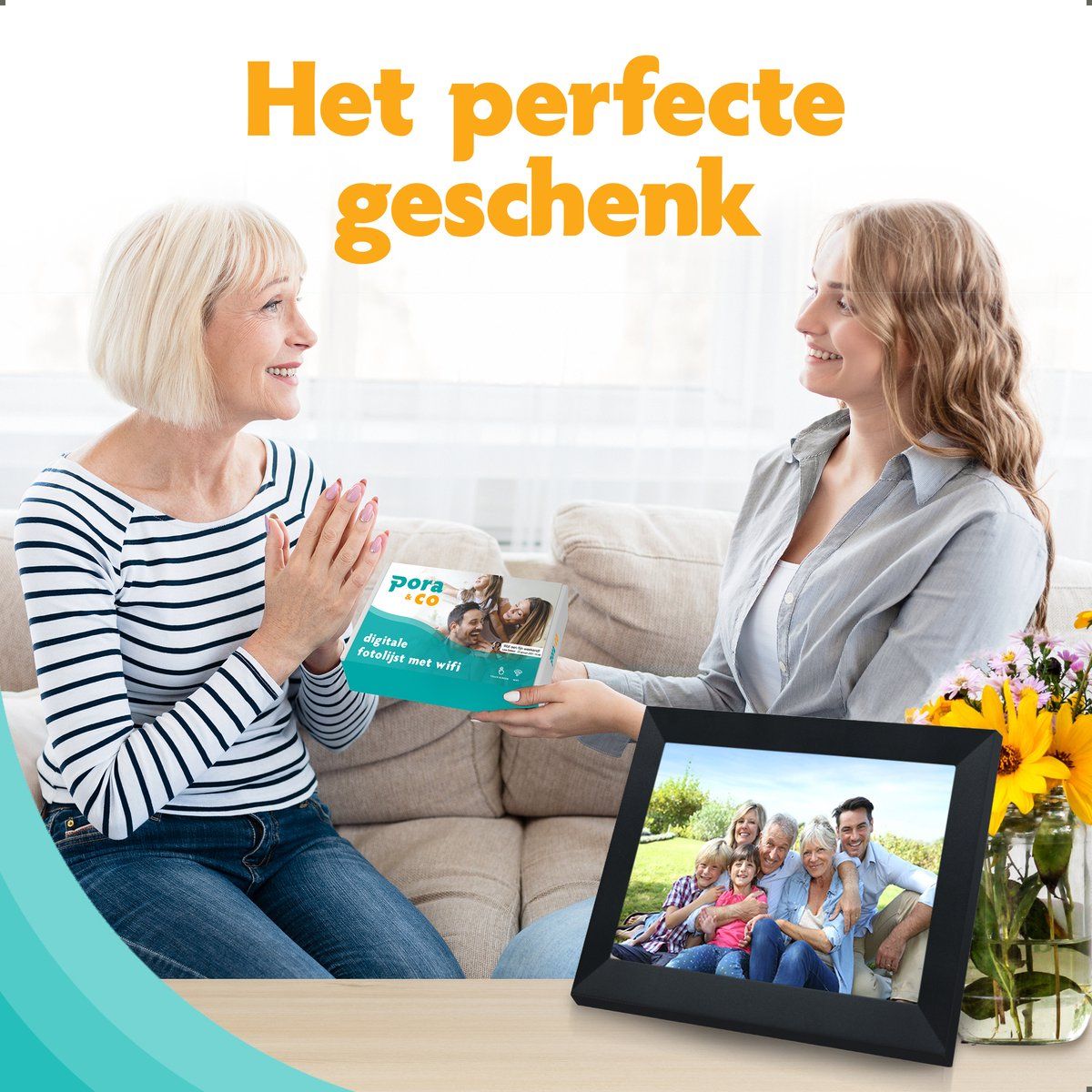 Digitale Fotolijst Voor Ouderen - De Familie Fotolijst